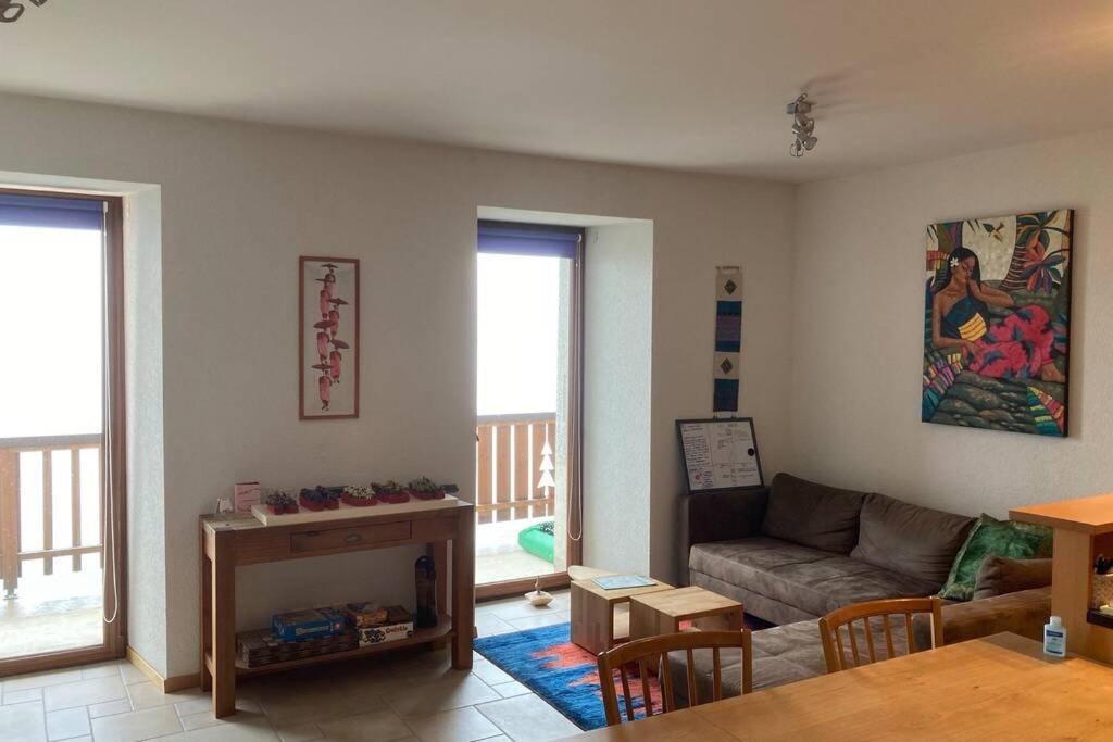 Bel Appartement 2.5 Pieces Avec Balcon, Magnifique Vue Sur Le Glacier Des Grands Finhaut Dış mekan fotoğraf